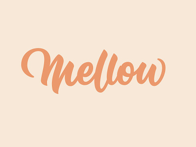 Mellow branding calligraphy crayola hand lettering lettering logo logotype script