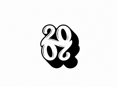 2020 2020 hand lettering lettering number texture