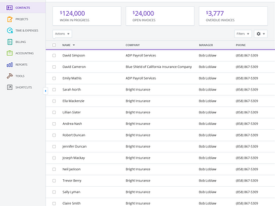 Client Tracking Product UI by Alex Banaga on Dribbble