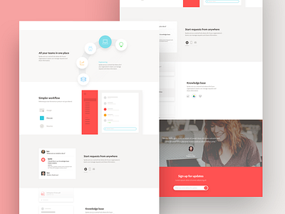 Spoke Landing Page Concept concept design home page idea landing page quality ui website