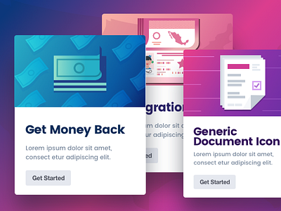 Donotpay Custom Icons custom design donotpay generic icons immigration landing page money back rent tickets ui website