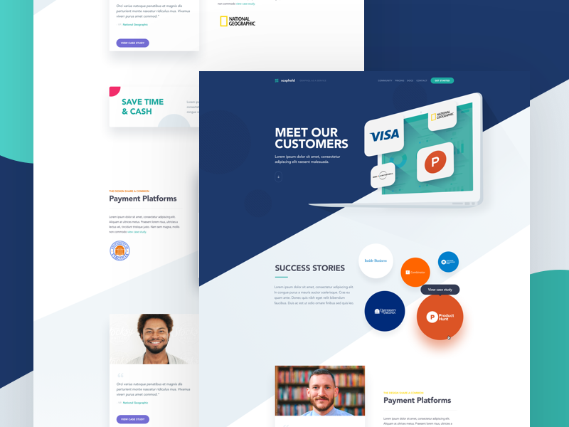 Scaphold Case Study Landing Page by Alex Banaga on Dribbble