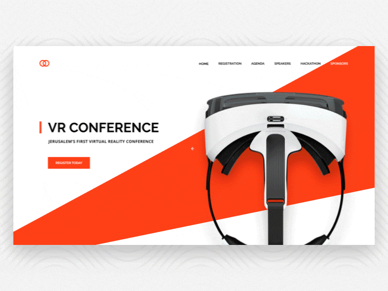 VR Conference Landing Page conference design experience landing page reality technology ui virtual vr conference website