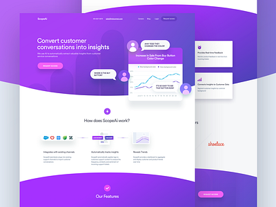 ScopeAi Home Page Concept by Alex Banaga on Dribbble