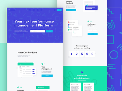 Qulture Rocks Full Landing Page design faq landing page management performance platform product qulture rocks review ui