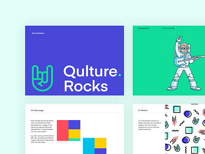 Qulture Rocks Branding Pages advertising branding color graphical element interface landing page page pattern qulture rocks ui