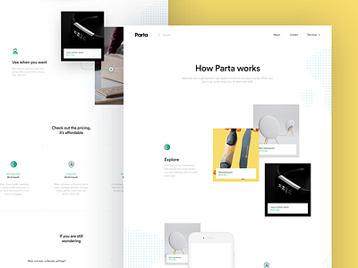 Parta How it Works Page accessibility android application design interface ios mobile mobility parta ui website