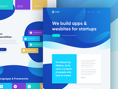 FMBM Full Site blue build create design fmbm interface marker new startups website