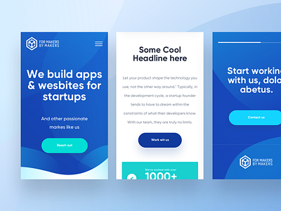 FMBM Full Site Mobile app by makers design fmbm for makers interface mobile