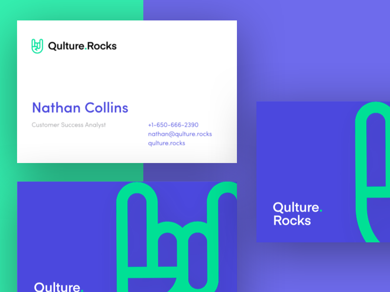 Qulture Rocks Business Cards identity art design layout card information business card business qulturerocks