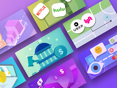 DoNotPay Icons computer cuty donotpay eyes hulu icons set lyft money netflix sales save ship uber