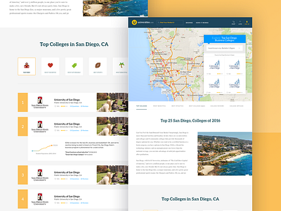 Universities School Page college plan design education interface landing page school ui universities website