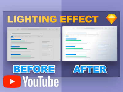 How to Create a Lighting Effect Inside Sketch tutorial youtube