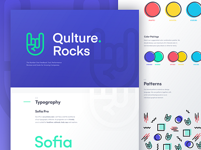 Qulture Rocks Case Study alexbanaga brand case design case study color pattern qulturerocks typography ui ux website