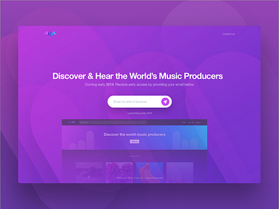 Tiobeats Coming Soon Landing Page adobe behance case study design interface landing page music producers tiobeats ui website xd