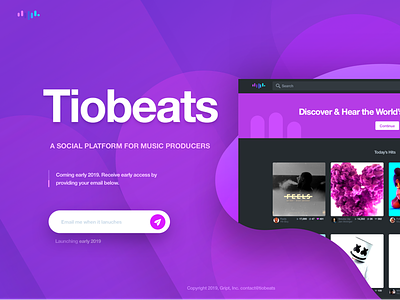 Tiobeats | Summer 2019 beats app coming soon music music app producer social app social coming soon tiobeats