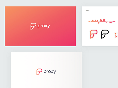 Proxy Stickers branding design idea identity logo marketing minimalist proxy simple
