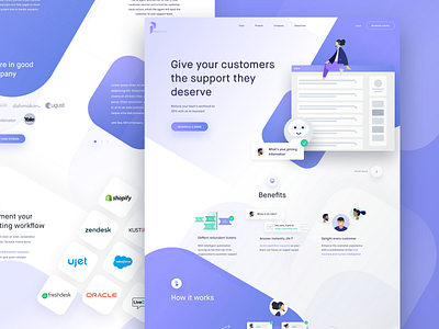 Landing Page Preview by Alex Banaga on Dribbble