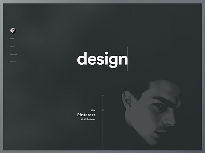 Portfolio Design Preview design experience interface less minimalist pinterest portfolio ui ux website