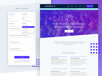 Experience Awards Landing Page Preview