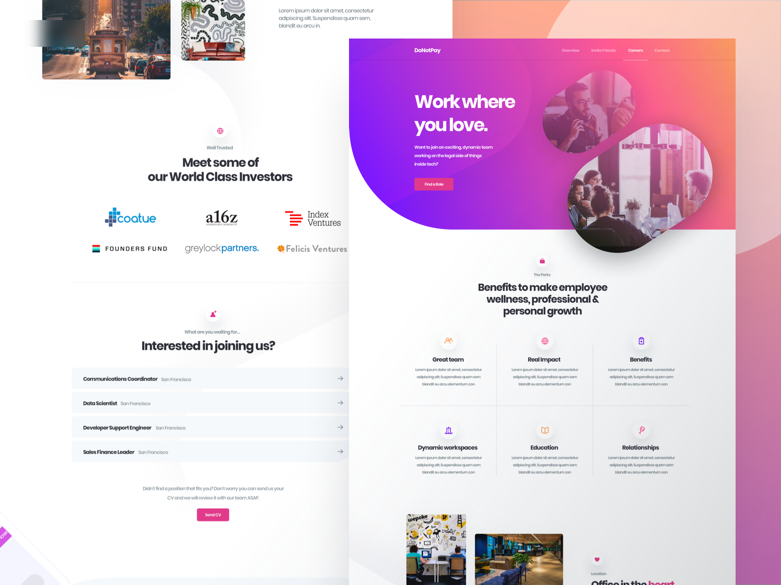 Full Careers Page By Alex Banaga On Dribbble