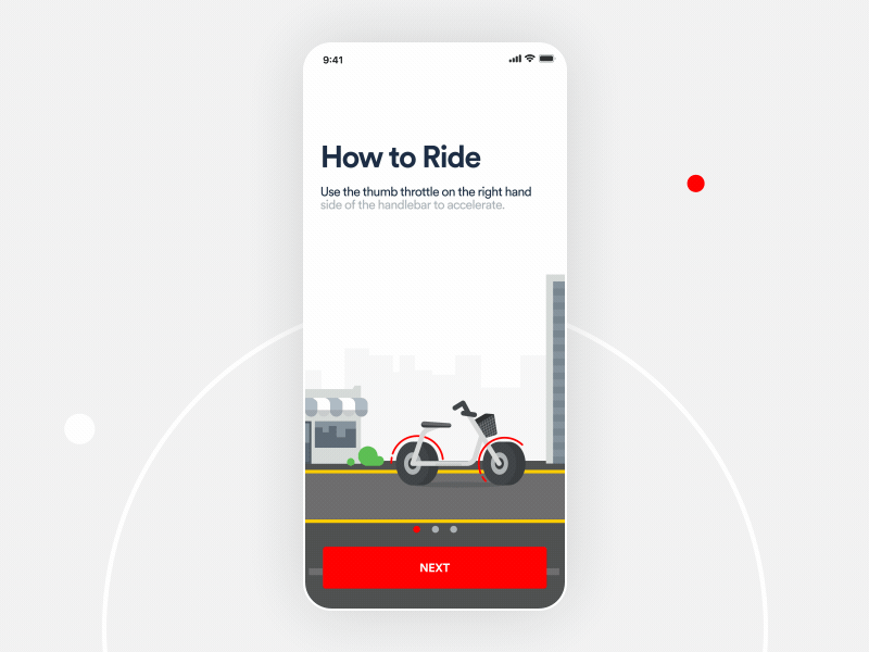 Onboarding experience for Shared app helmet helmets lime bike micro bike micro bikes onboarding person ride scooter app scooters shared