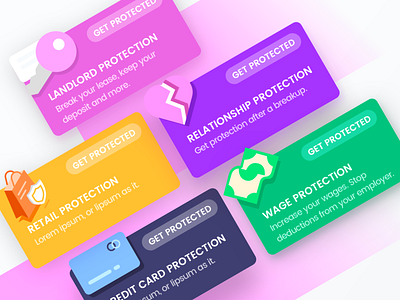DoNotPay Protection Product Icons design donotpay icons identity interface protection ui