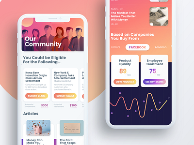 DoNotPay Community Page Preview accessibility app community design donotpay interface landing page mobile preview ui website