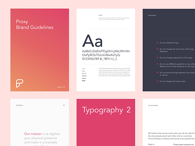 Branding and Typography for Proxy branding design font identity interface landing page marketing proxy typography ui website