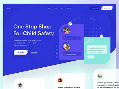 Security Hero Exploration 01 child design interface landingpage network shop social stop website
