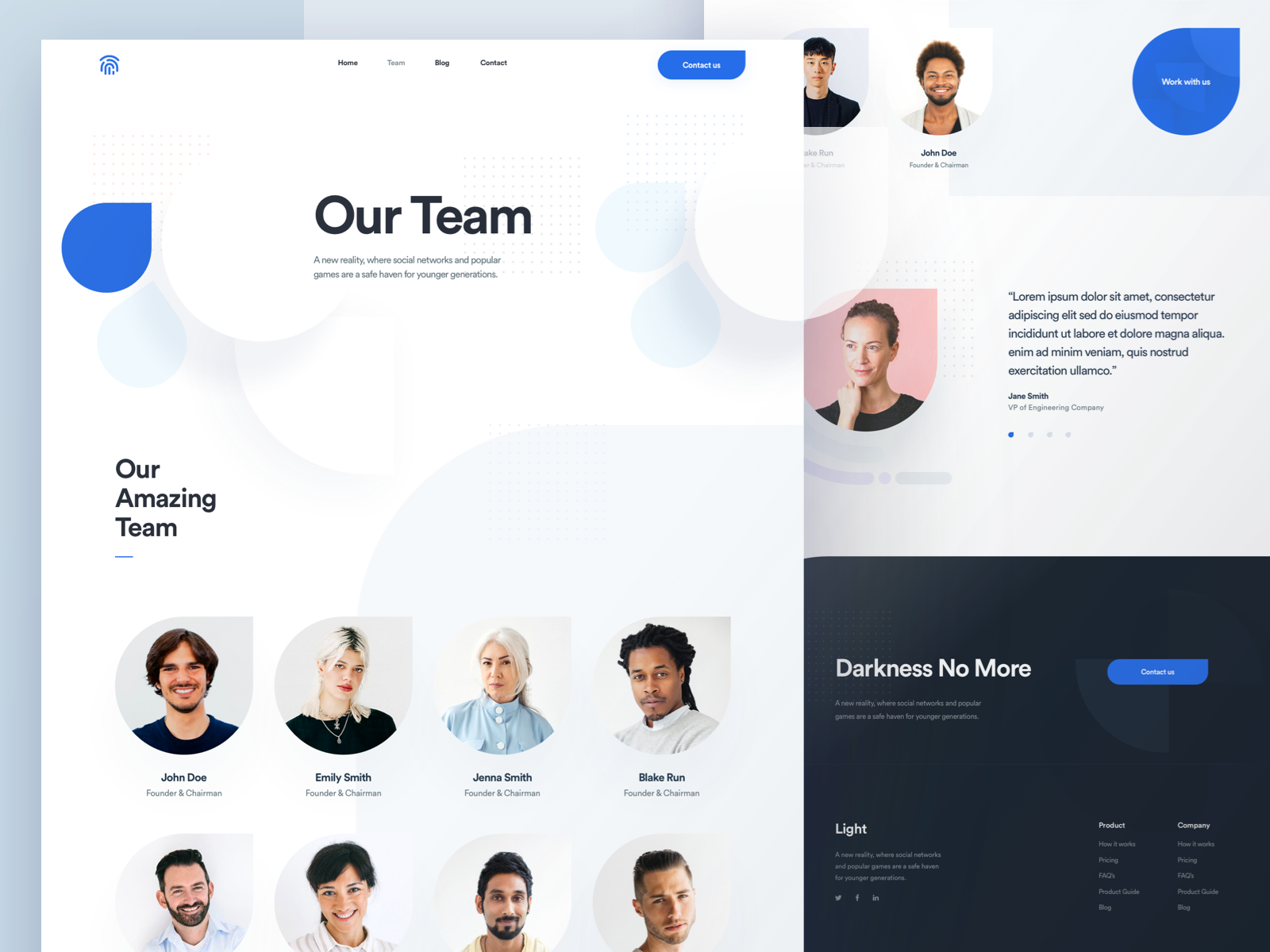 Light team. Our Team Page. Our Team Design. Our Team Page UI. Team Page Design.