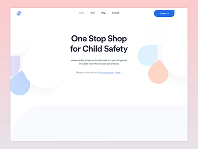 Light Website - Motion child clean contact footer landingpage motion pattern safty simple testimoinals white