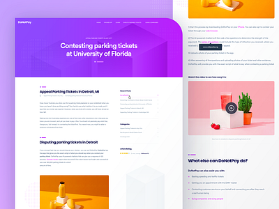 DoNotPay Forum Page Preview donotpay forum landing page page payment tickets ui ux website