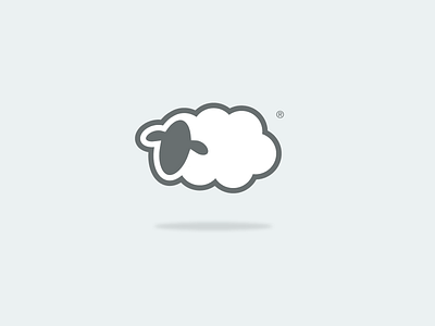 Sheep logo fleece icon illustration logo sheep simple soft web