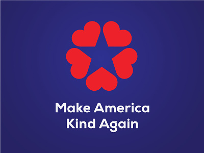 Make America Kind Again debut shot hello hi dribbble kindness counts maga newb