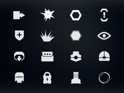 Robothorium Icons graphic design icons sci fi ui video game