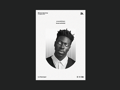 Poster day 3 | Moses Sumney artist daily poster moses sumney music musician photoshop poster series visual