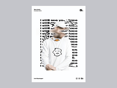 Poster day 5 San Holo music poster poster series typography visual