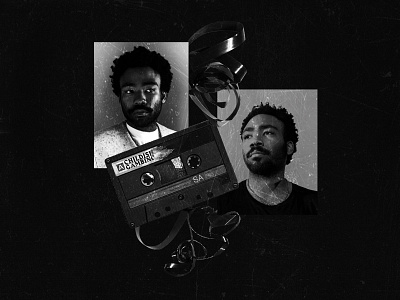 Childish Gambino - design elements childish gambino musician photoshop poster design poster series visual