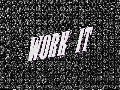 Visual | work it cover photoshop spotify type visual