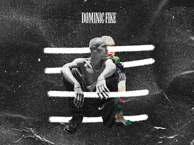 Dominic Fike | visual artist artwork design dominic fike flat music musician photoshop poster poster series rapper texture visual