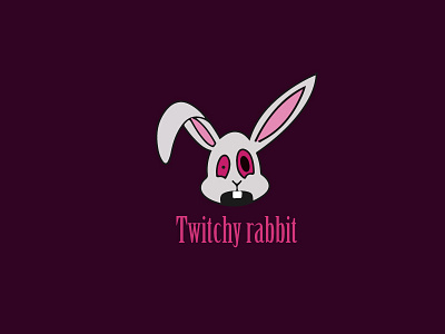 Twitchy Rabbit branding design logo