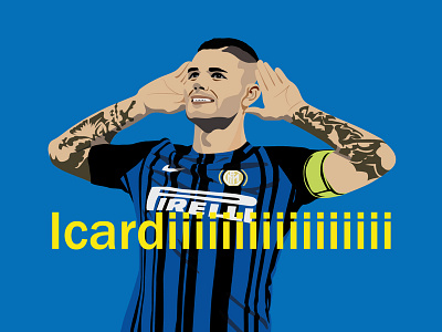 Mauro Icardi design illustration vector vector art