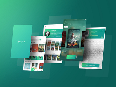 Online Book Reader app book book app clean creative design icon logo mobile online ui ux web