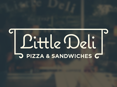 Little Deli austin logo neighborhood pizza sandwiches sign