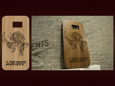 Wood case laser engraved league of legends wood case