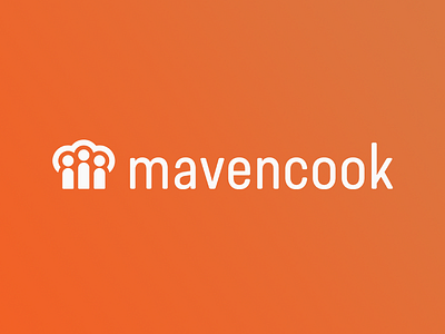 Mcook Full branding chef cooking food icon logo minimal vector