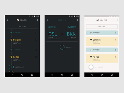 travel planning sketches android app design minimal travel ui vector