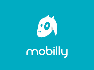 Mobilly animal app branding clean cute flat goat icon lamb logo simple