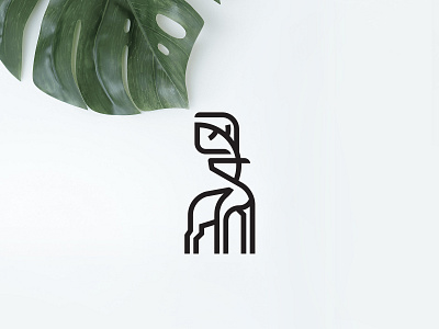 Leaf + Deer apparel logo bold branding clean conceptual deer design flat geometric leaf linework logo
